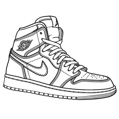 ausmalbild nike air jordan|Nike Air Jordan 1 Coloring Pages .